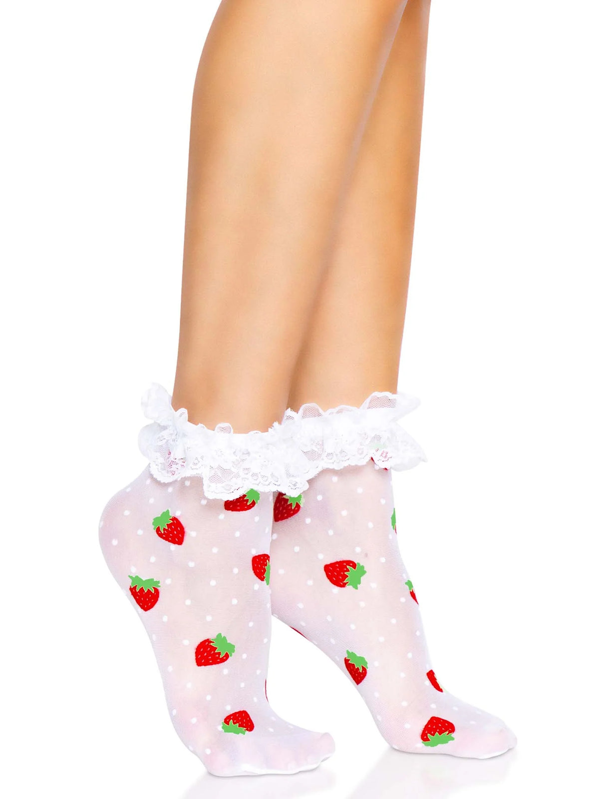 Strawberry Polka Dot Ruffle Top Ankets