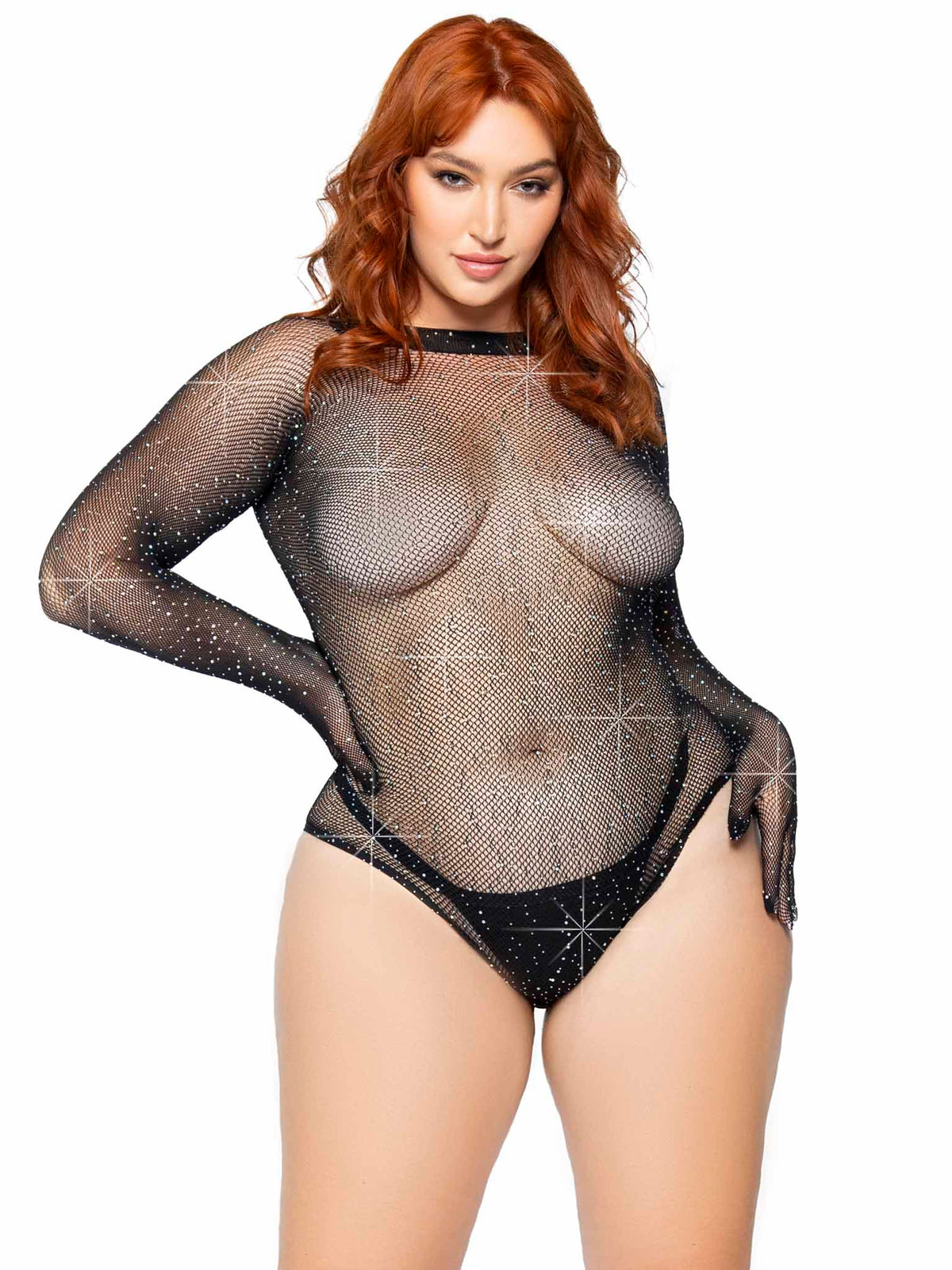 Risk Factor Gloved Bodysuit - Plus Size