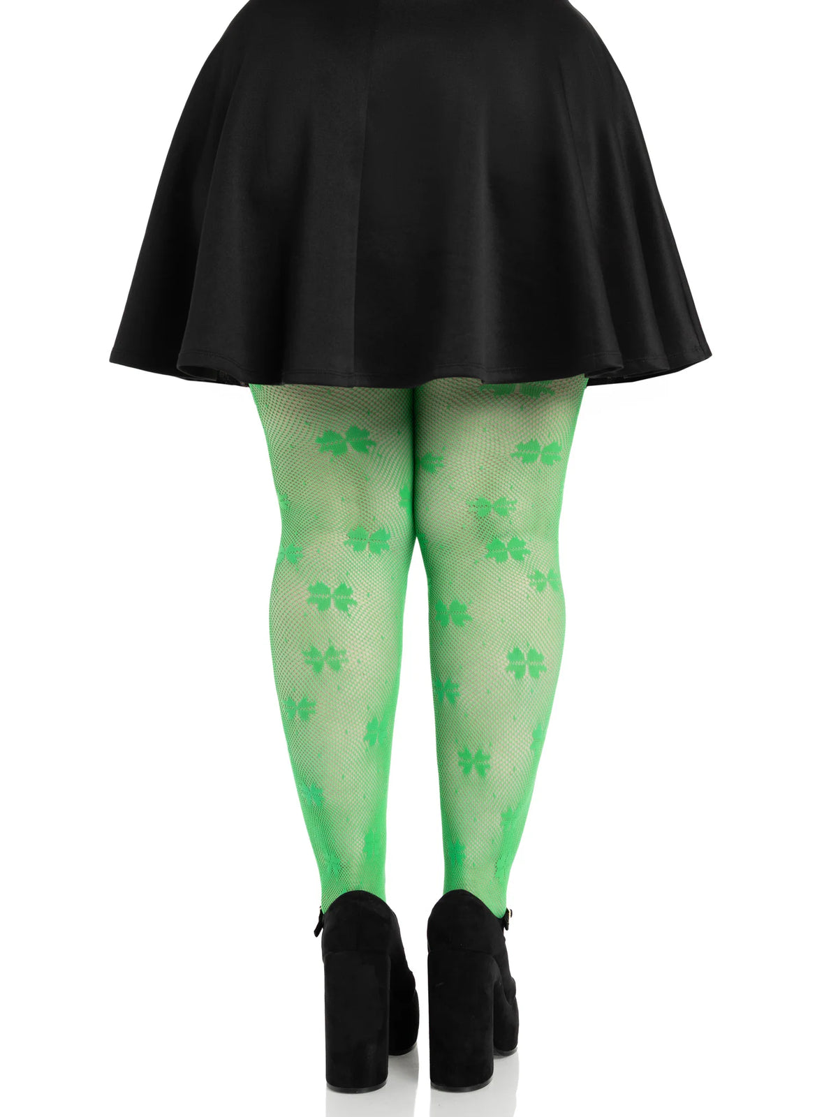 Clover Net Tights - Plus Size