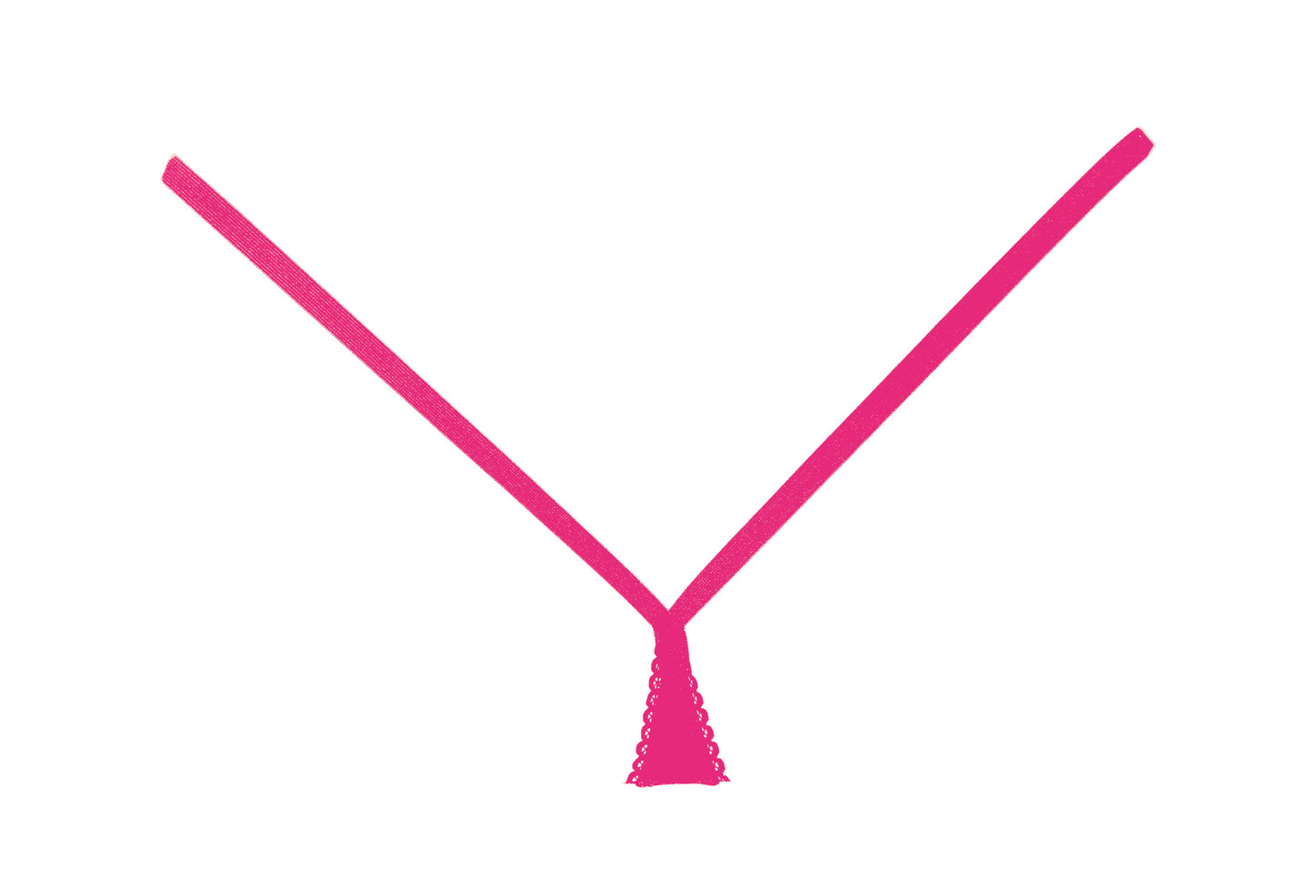 Between The Cheats Wetlook Hot Pink Panty