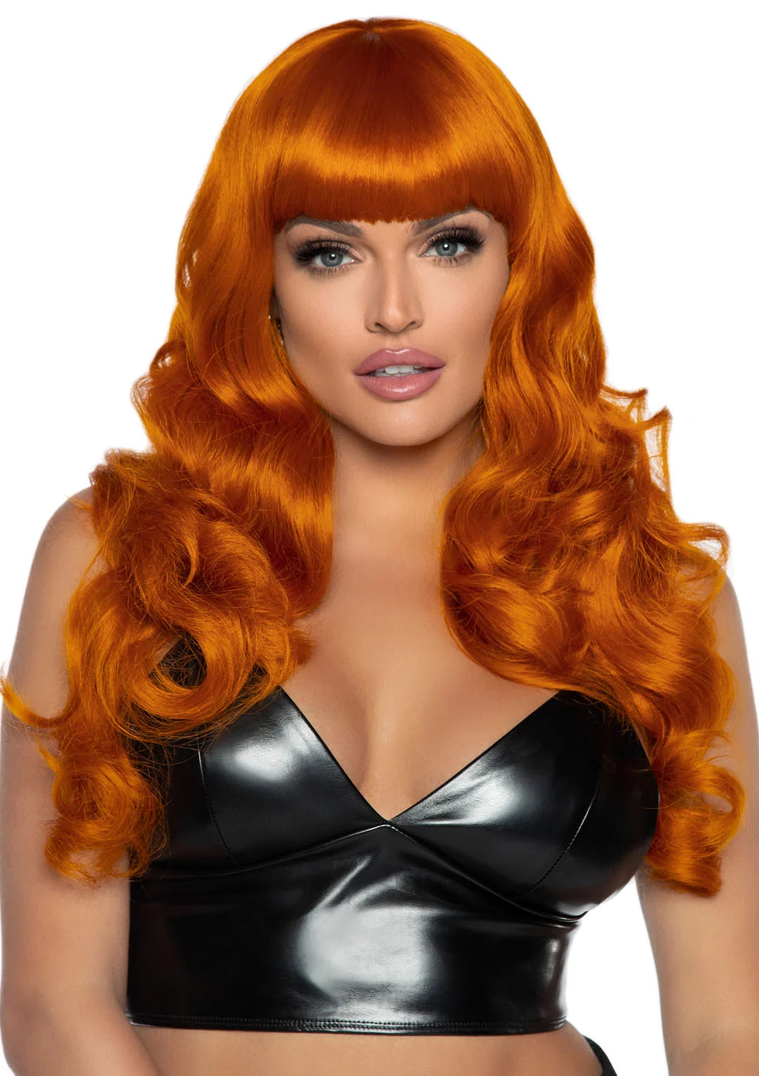 24" Wavy Wig with Bangs
