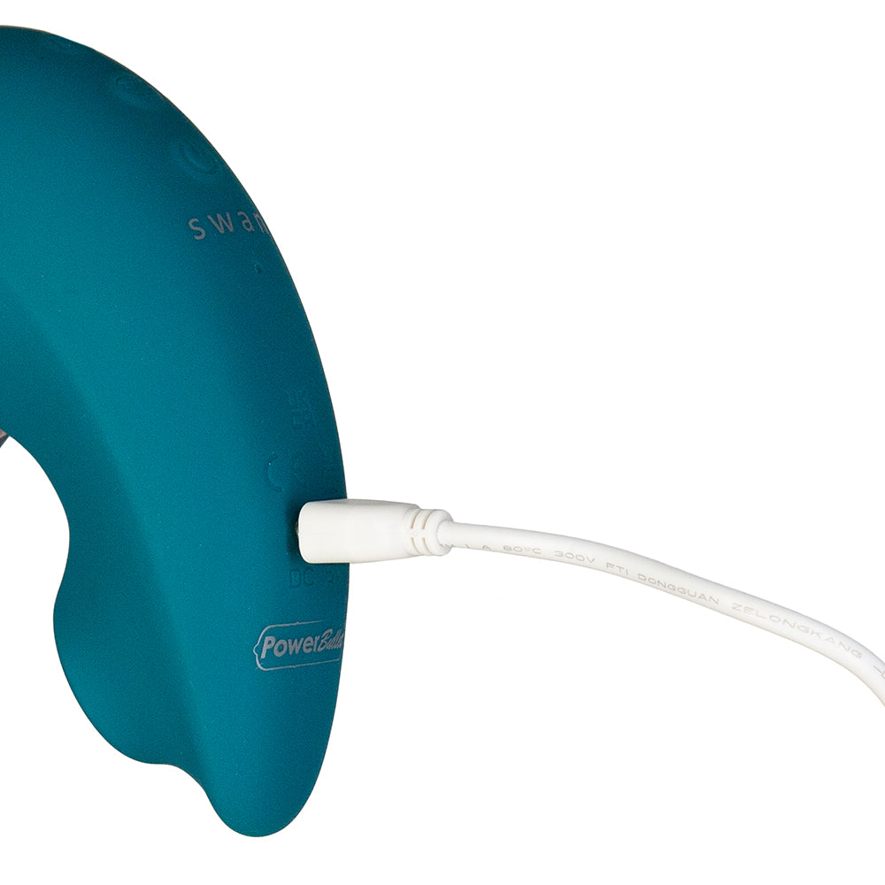 The Monarch Swan Teal