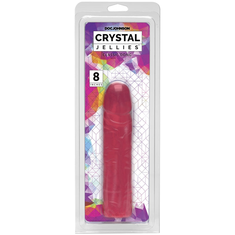 CD Classic 8" Pink Crystal Jelly Dong
