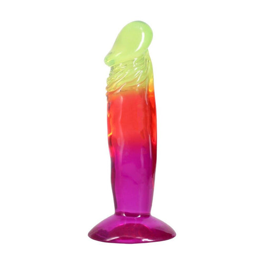 Crystal Jellies 6.5″ Rainbow Dong