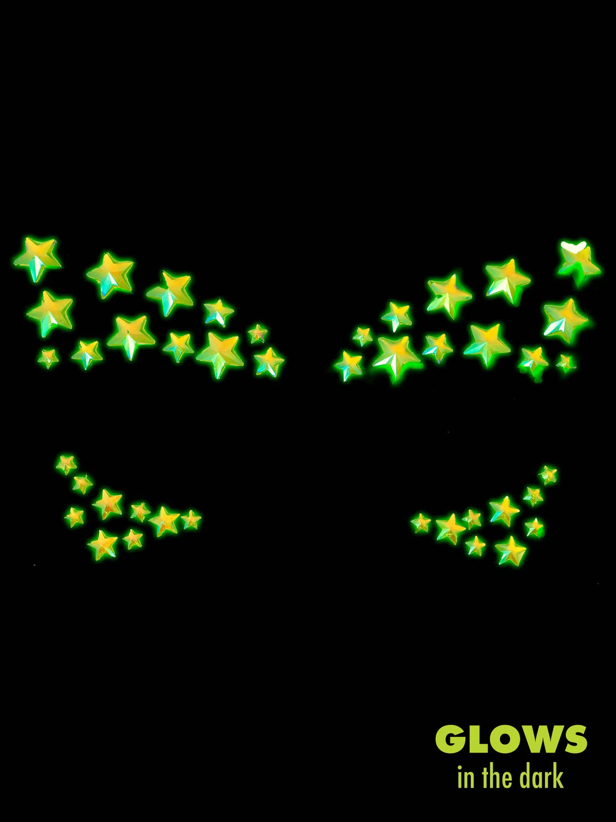 Celeste Adhesive Glow In The Dark Face Jewels Sticker