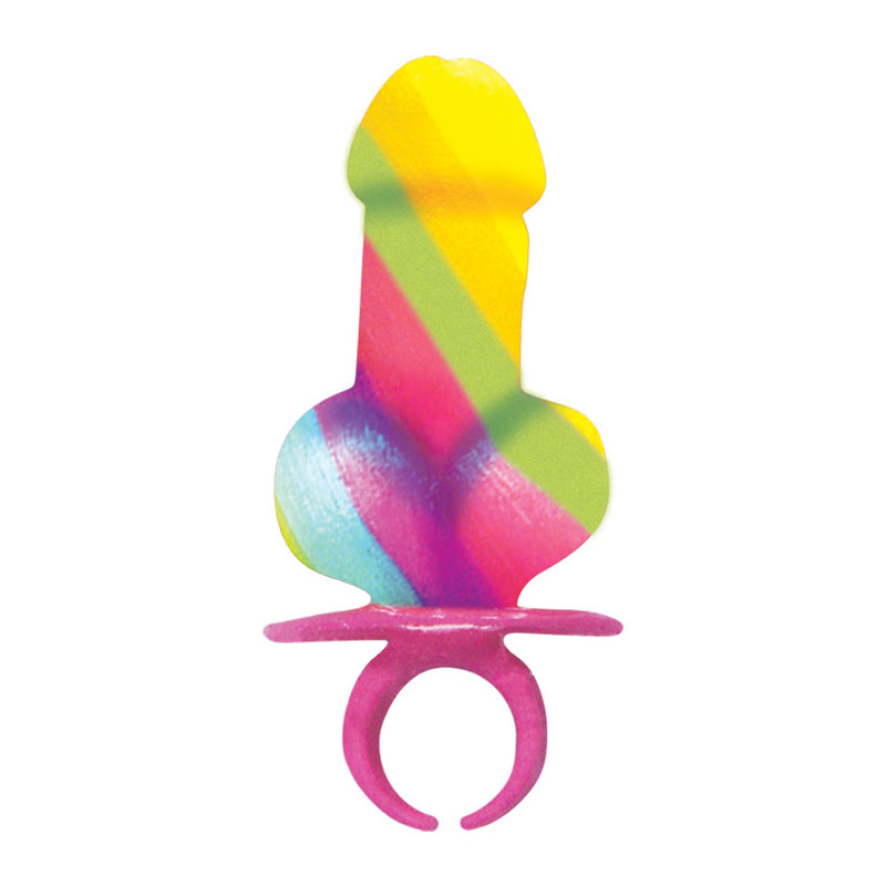 Rainbow Ring Pop Display of 12