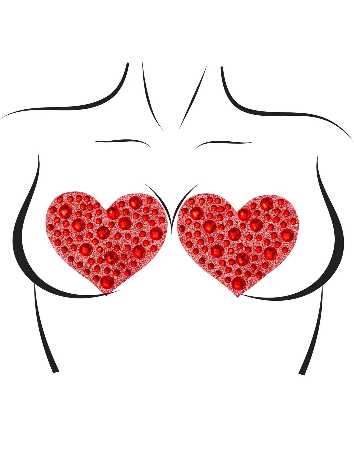 Amore Rhinestone Nipple Covers