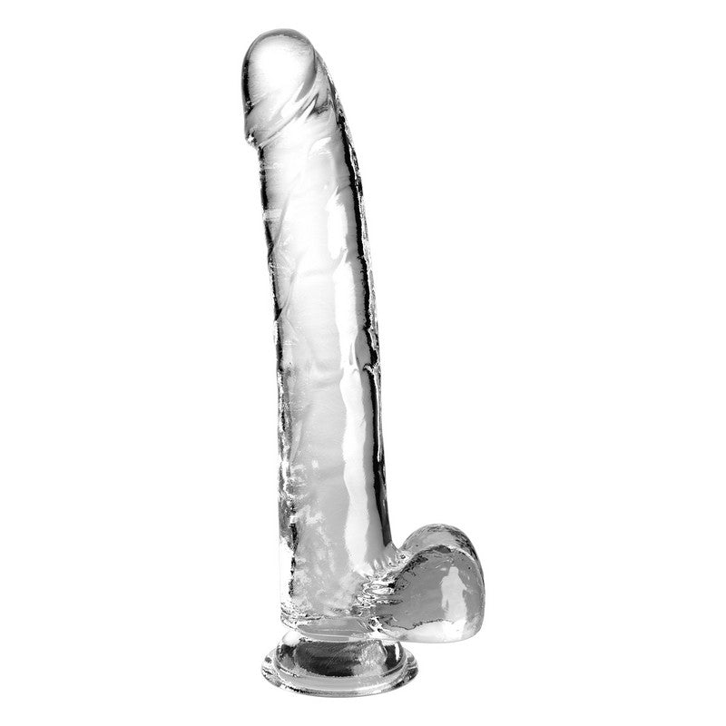 King Cock 11” with Balls Clear