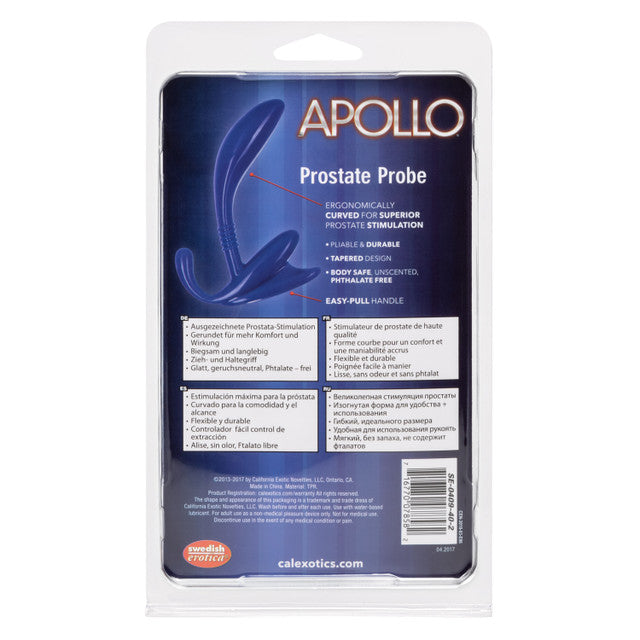 Apollo Curved Prostate Probe Blue