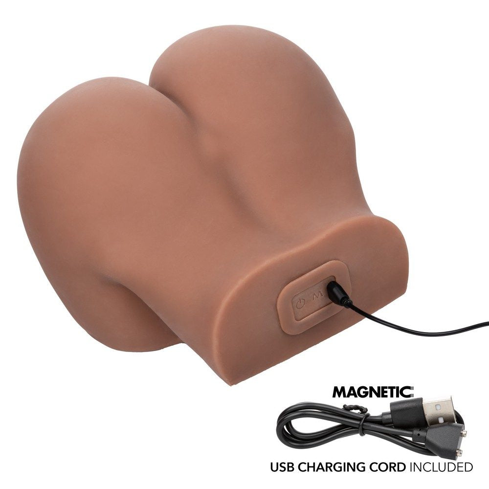 Stroke It Vibrating Twerking BBL Brown