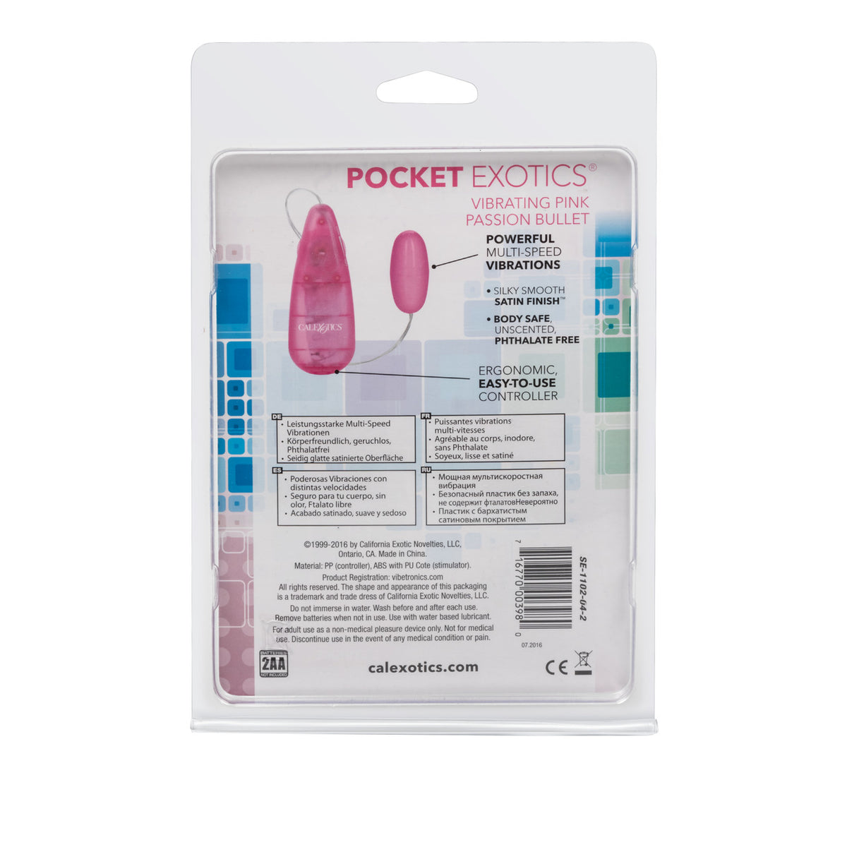 Pocket Exotics® Vibrating Pink Passion Bullet