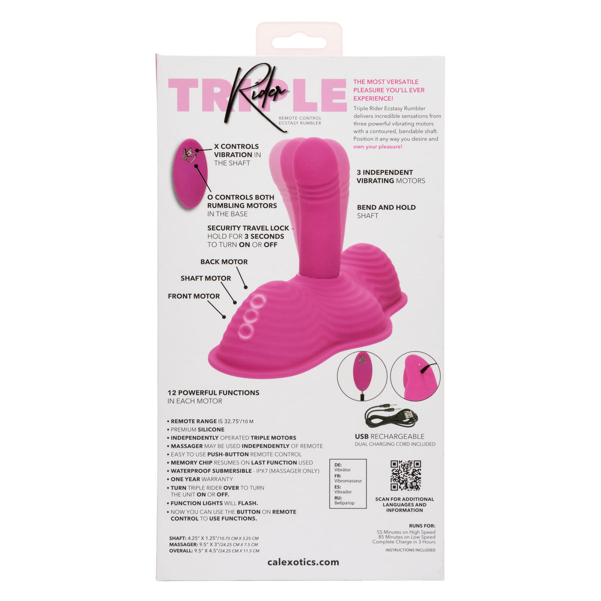 Triple Rider™ Remote Control Ecstasy Rumbler