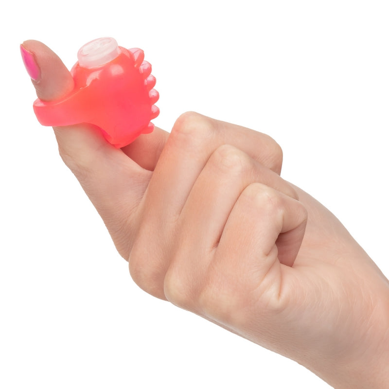 Foil Pack Vibrating Finger Teaser Pink