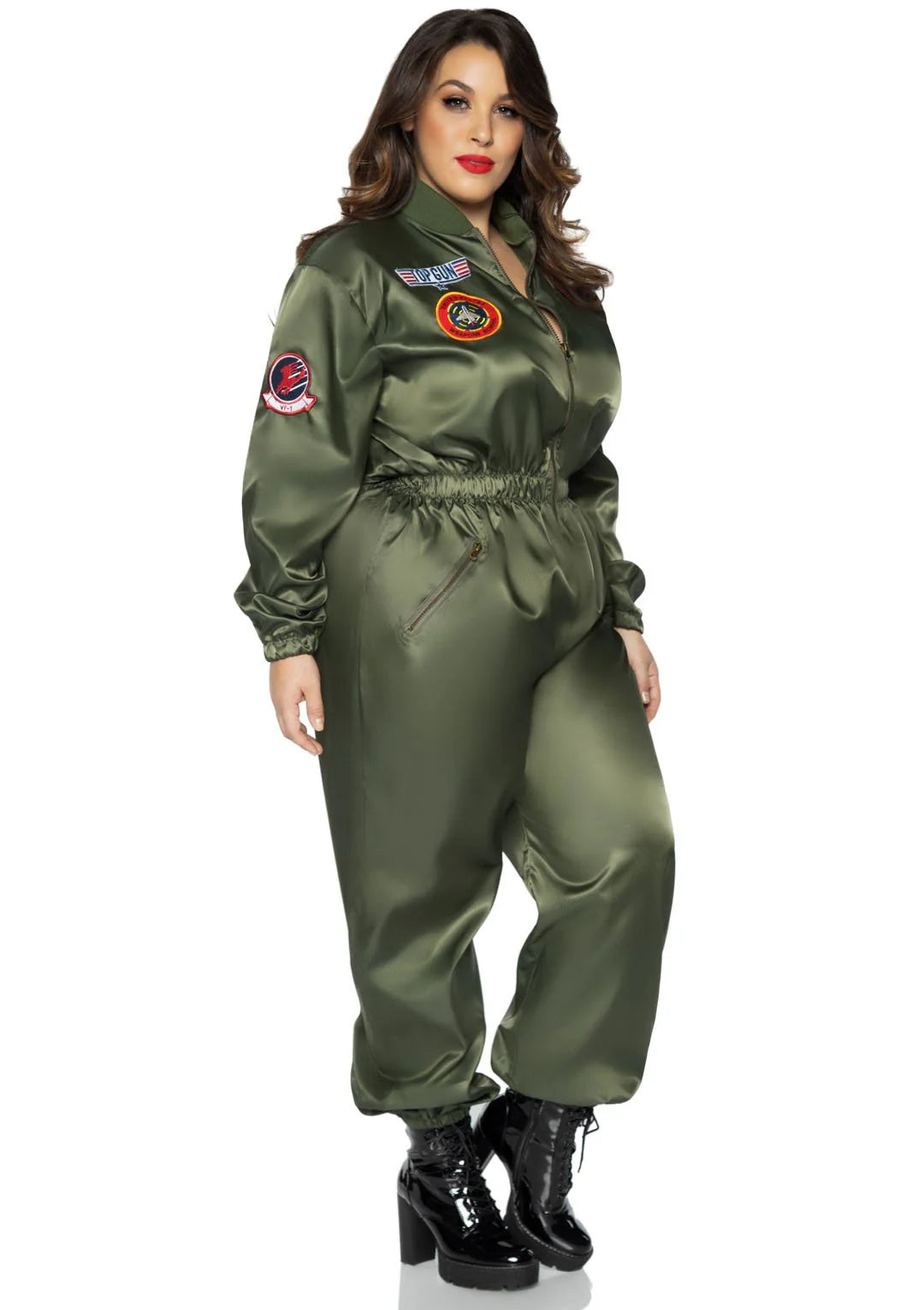 Top Gun Costume Parachute Flight Suit - Plus Size