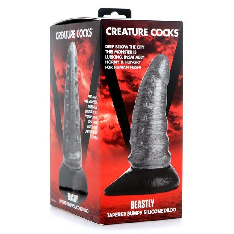 Creature Cock Beastly tapered Bumpy Silicone Dildo