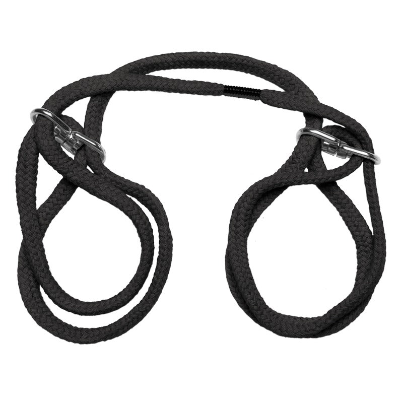 Japanese Style Bondage - 100% Cotton Wrist or Ankle Cuffs - Black
