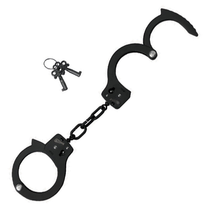 Black Coated Steel Hand Cuffs BSPL-08G1A