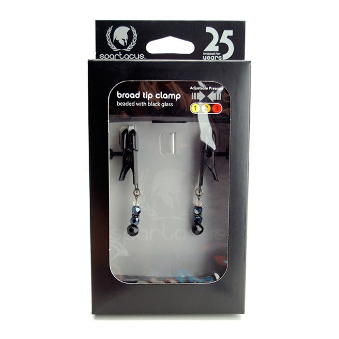 Adjustable Broad Tip Black Beaded Clamps SPF-114