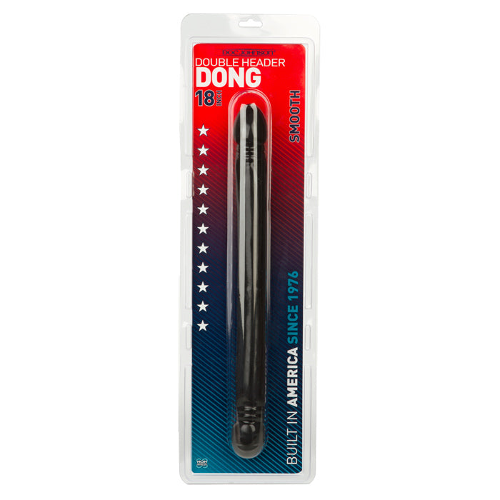 18" Smooth Double Header Black