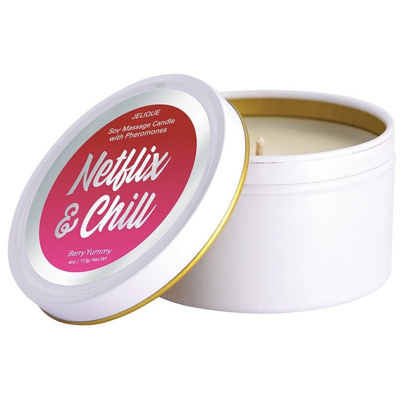 4 oz Massage Candle Netflix & Chill Berry Yummy
