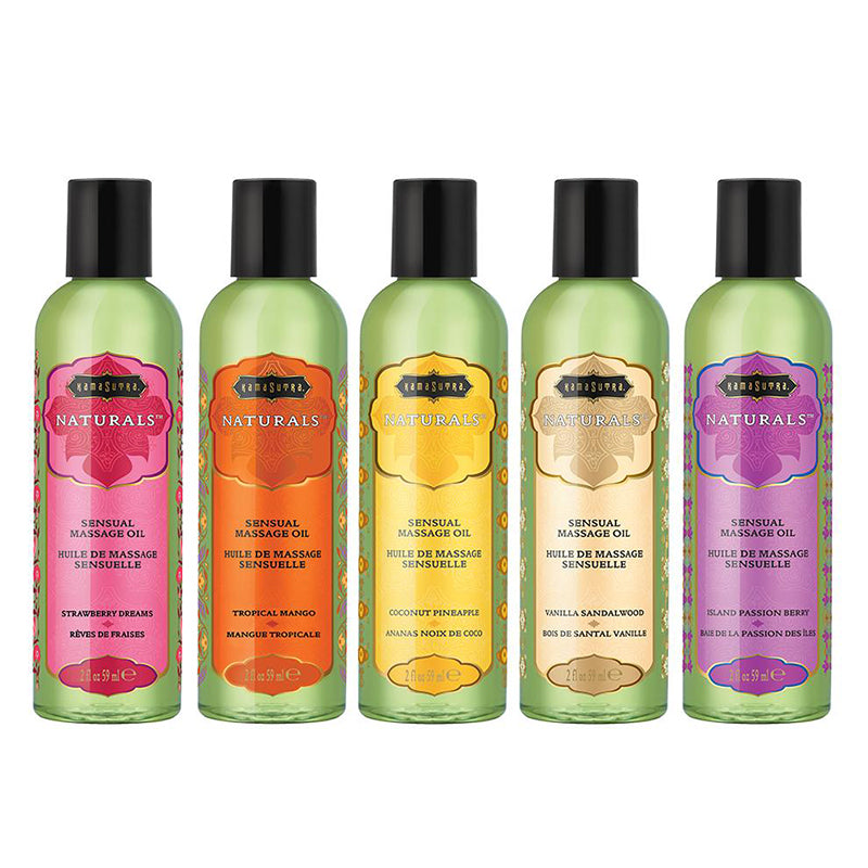Naturals Massage Oil Pre-Pack DISPLAY OF 15