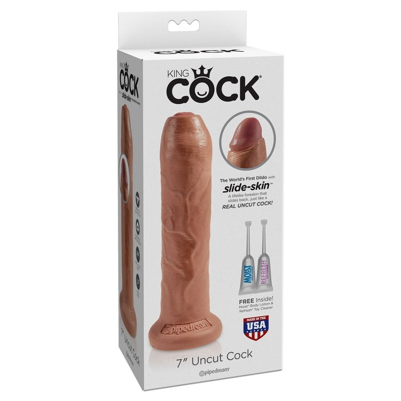King Cock 7 Uncut Tan