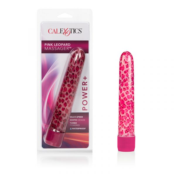 6" Houstons Pink Leopard Massager
