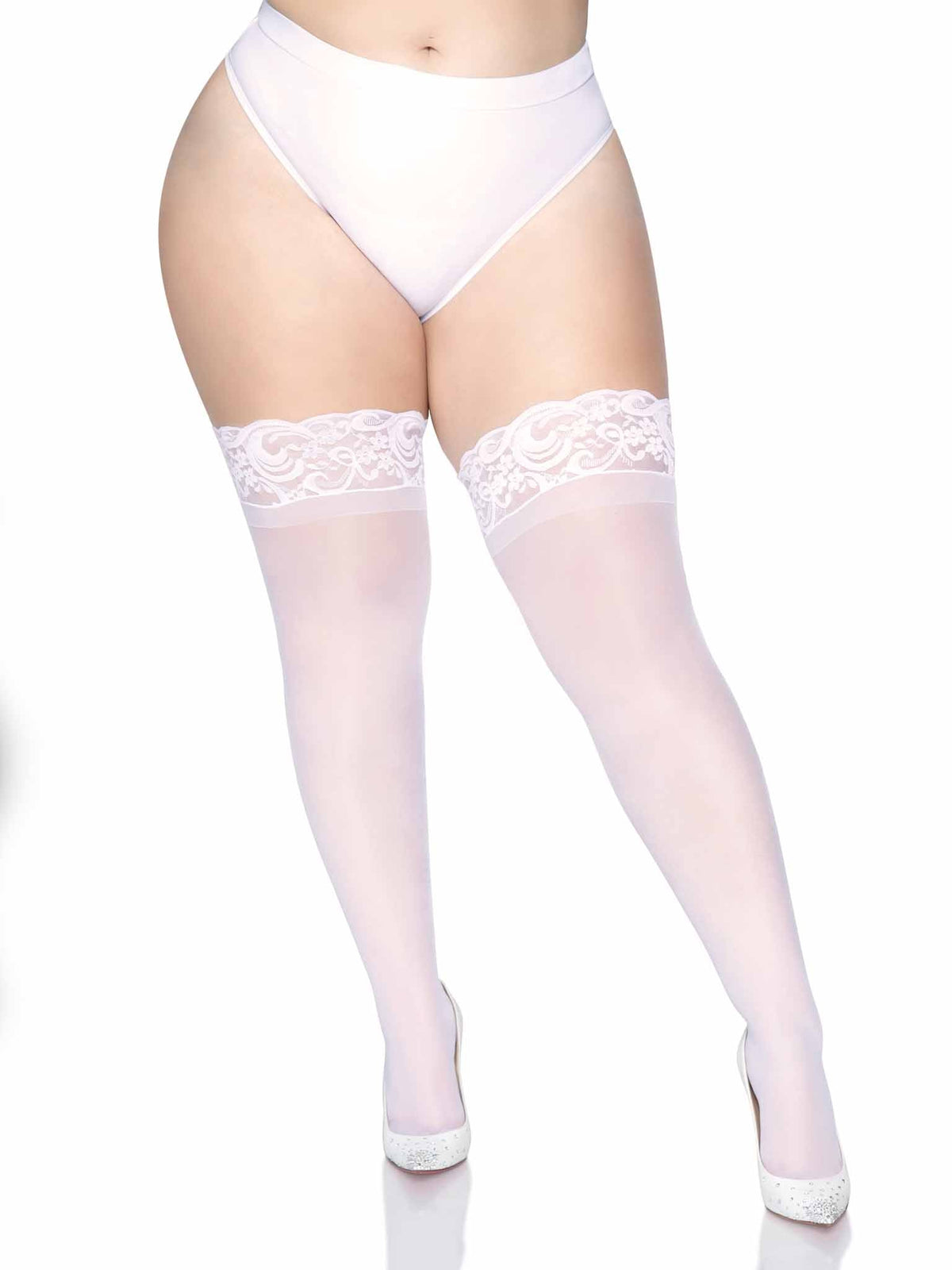 Nora Thigh High Stockings - Plus Size