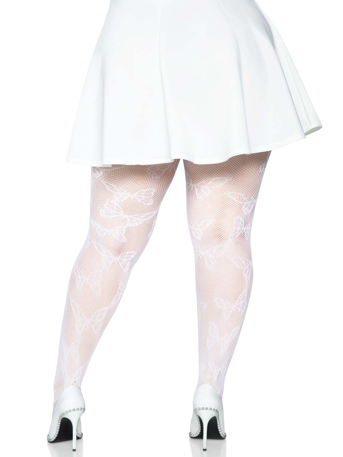 Butterfly Fishnet Tights - Plus Size