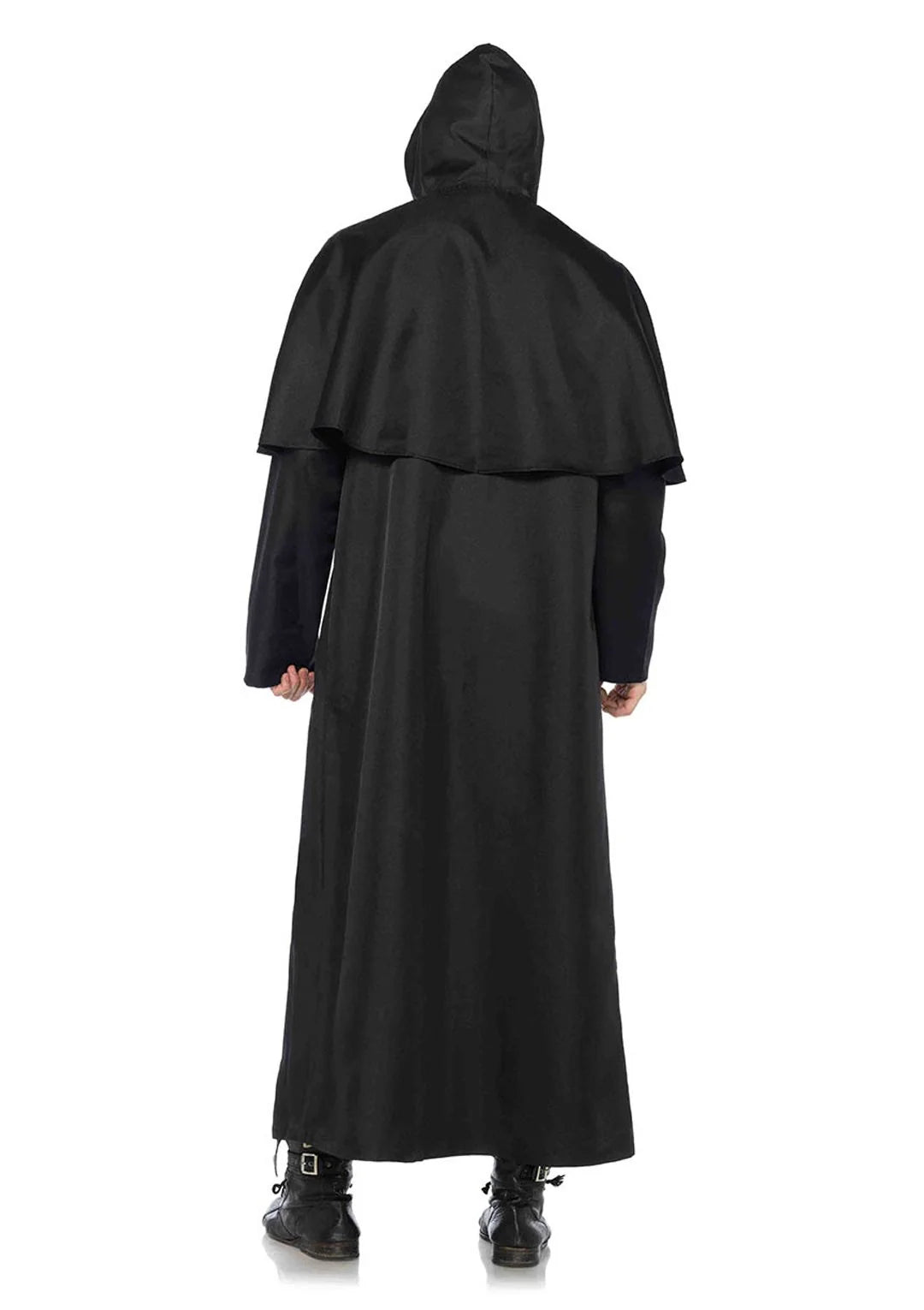 Men's Plague Doctor Black Hooded Cloak