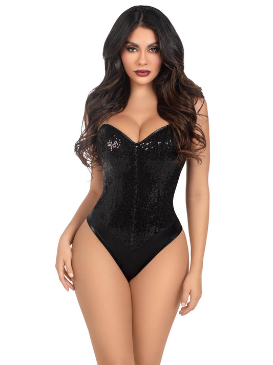Snap Crotch Sequin Bodysui