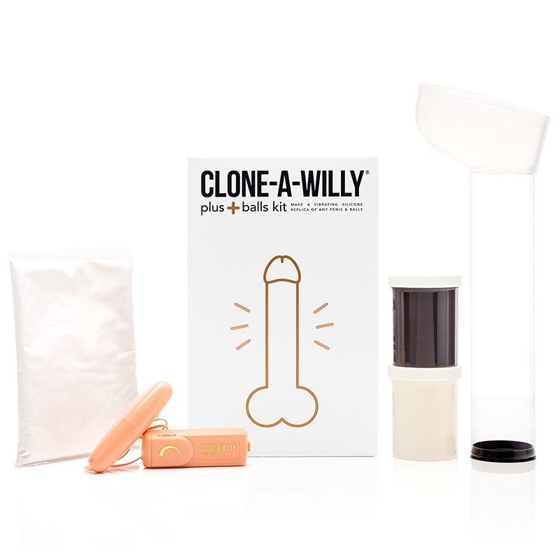 Vibrating Clone-A-Willy With BALLS Deep Tone