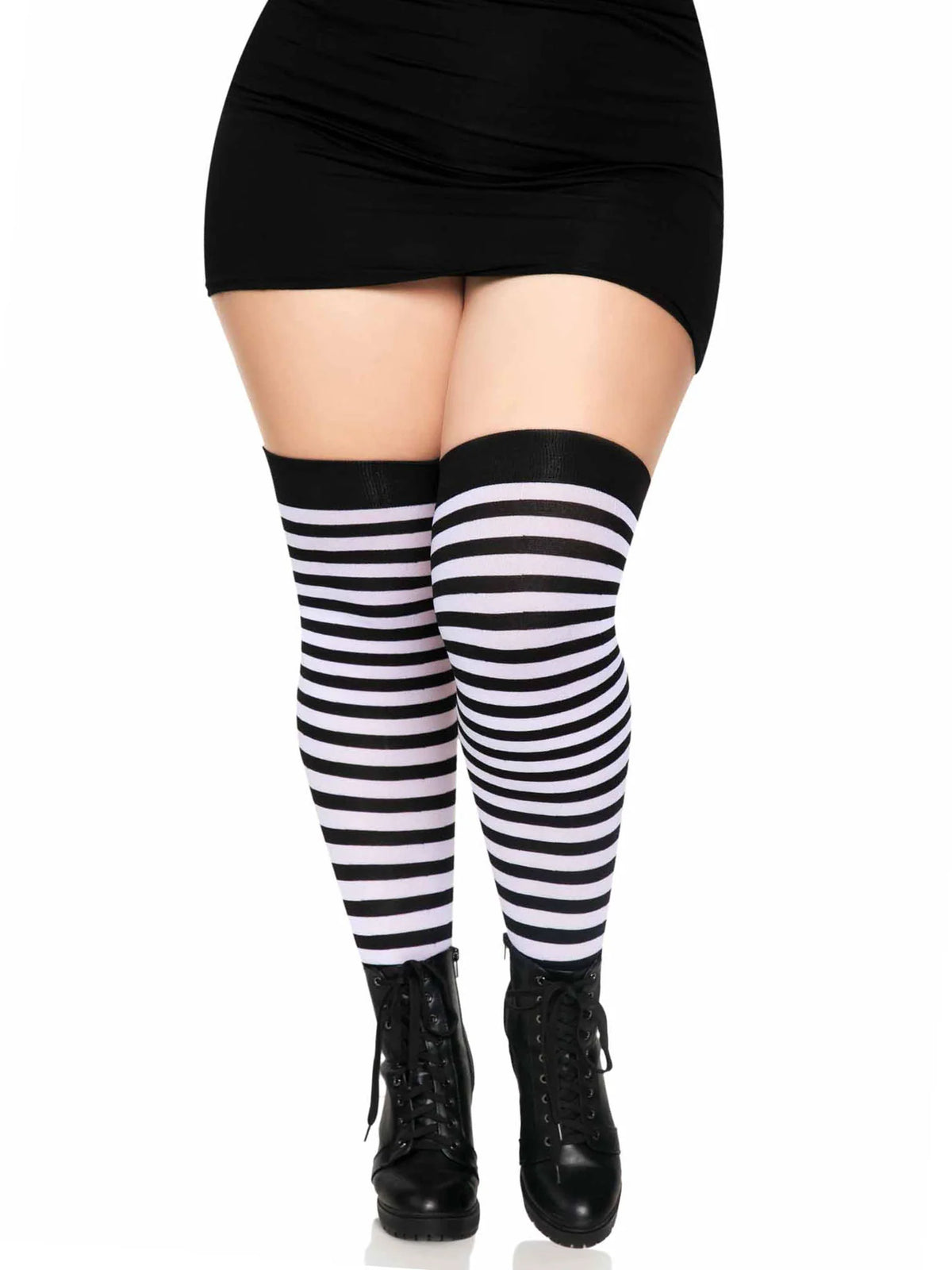 Cari Striped Stockings - Plus Size