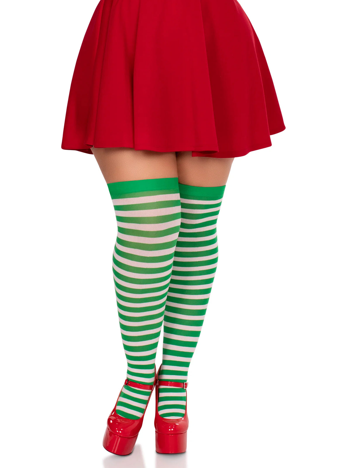 Cari Striped Stockings - Plus Size