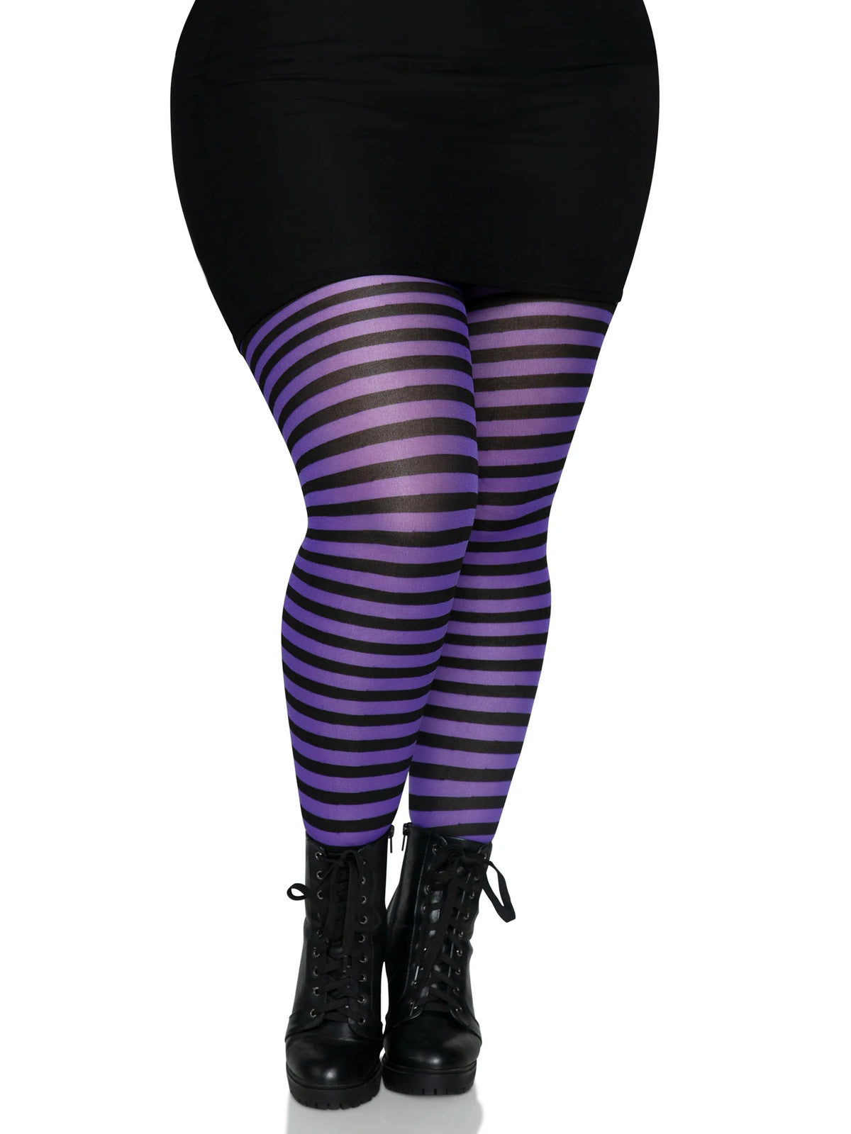 Jada Striped Women's Tights - Plus Size