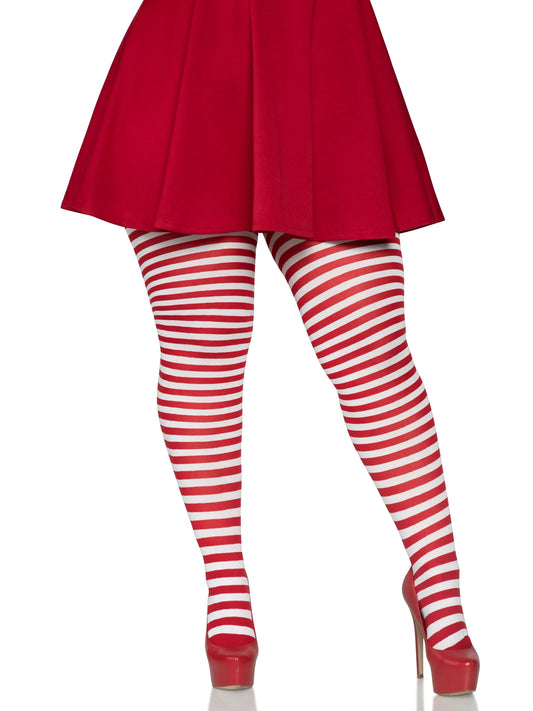 Jada Striped Women's Tights - Plus Size