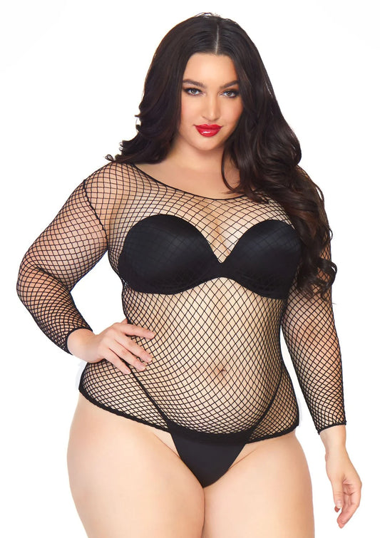 So Chill Fishnet Shirt - Plus Size