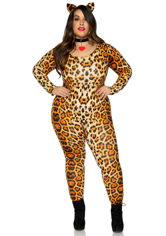 Leopard Print Cougar Costume - Plus Size