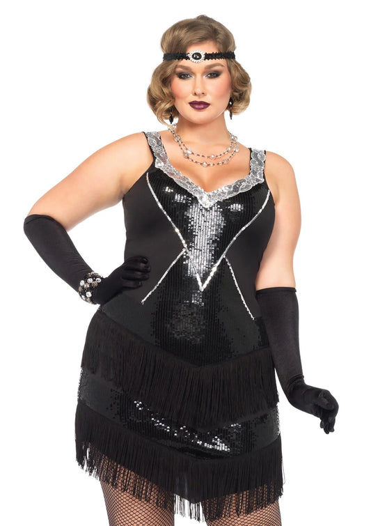 Glamour Flapper Costume - Plus Size