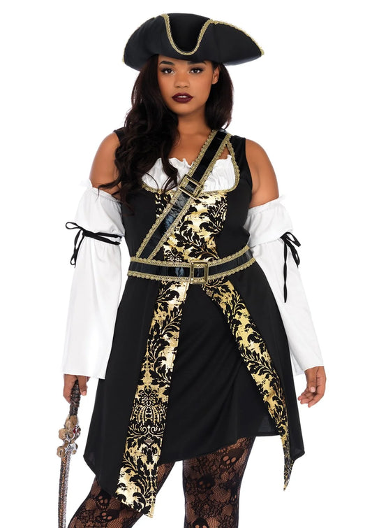Black Sea Buccaneer Costume - Plus Size