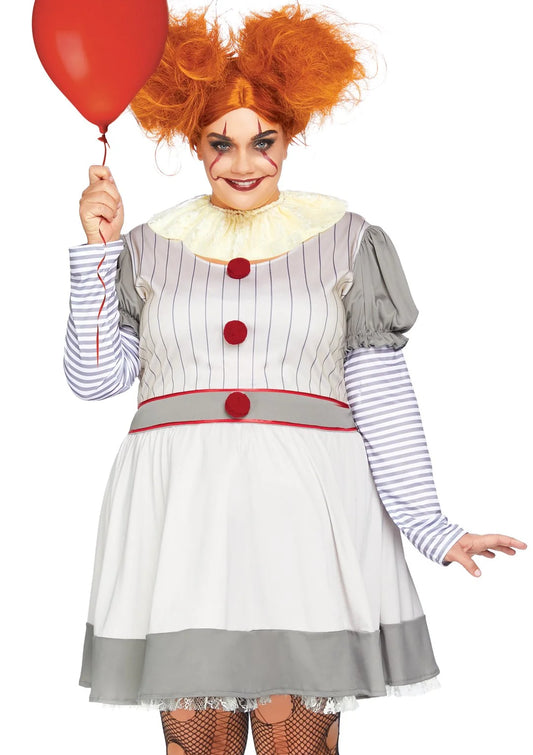 Creepy Clown Costume - Plus Size