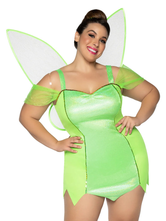 Pretty Pixie With Wings Costume - Plus Size