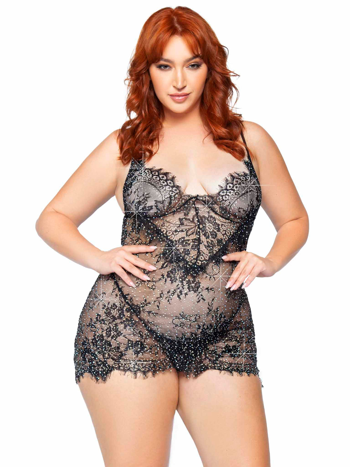 Meant To Be Lace Dress Set - Plus Size