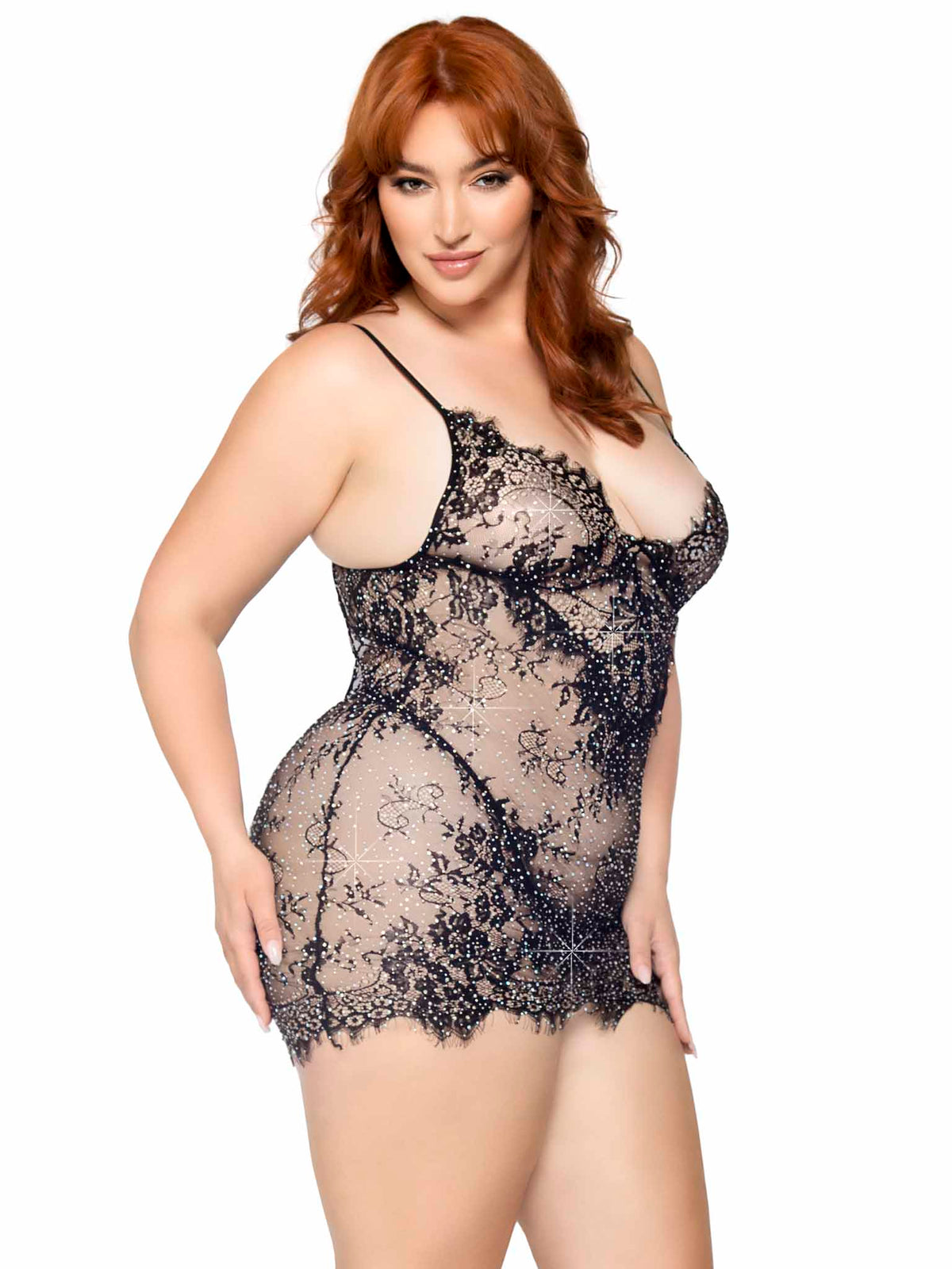 Meant To Be Lace Dress Set - Plus Size