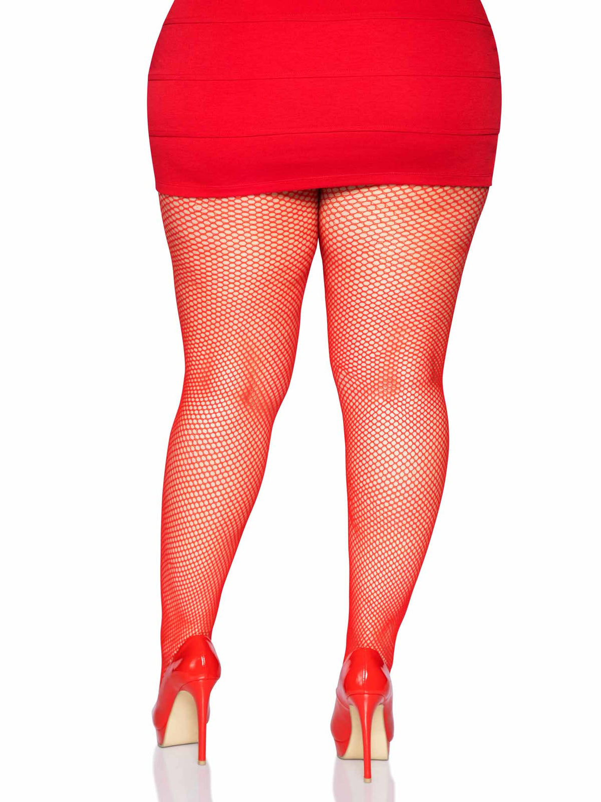 Risa Nylon Fishnet Tights - Plus Size