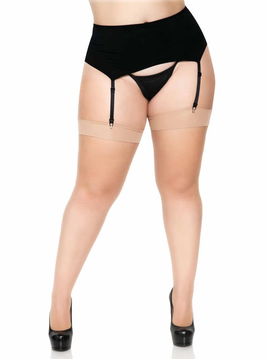 Kumi Net Thigh High Stockings - Plus Size