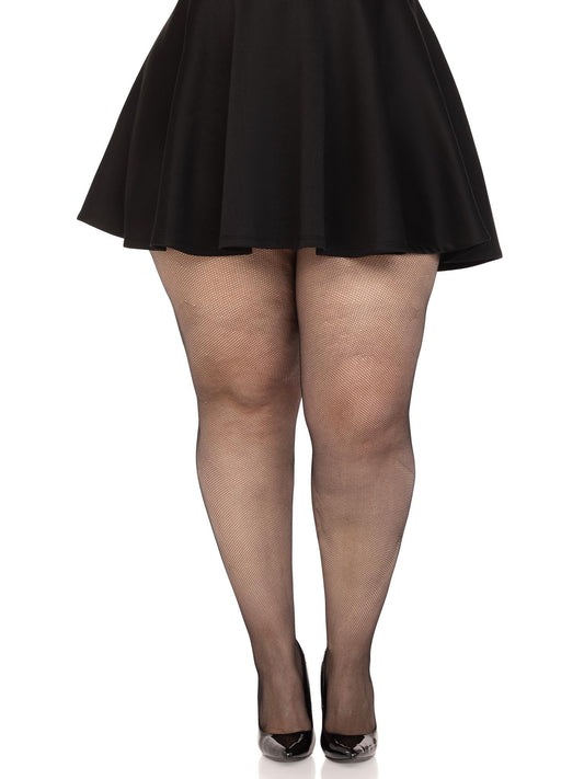 Ronnie Micro Net Tights - Plus Size