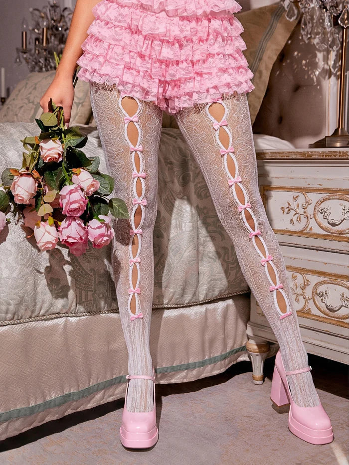 Sweetheart Striped Tights