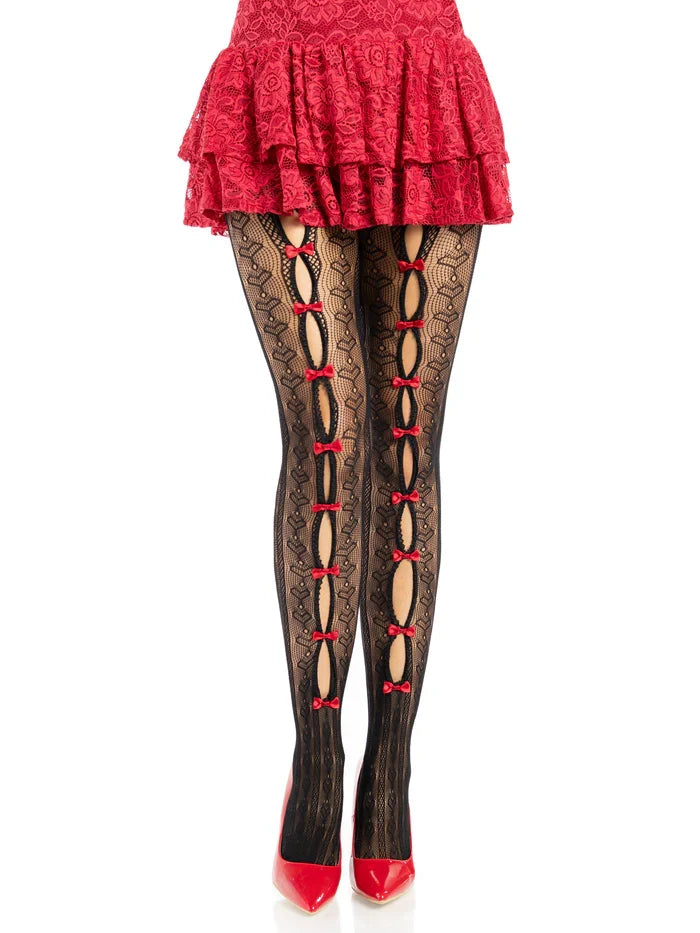 Sweetheart Striped Tights