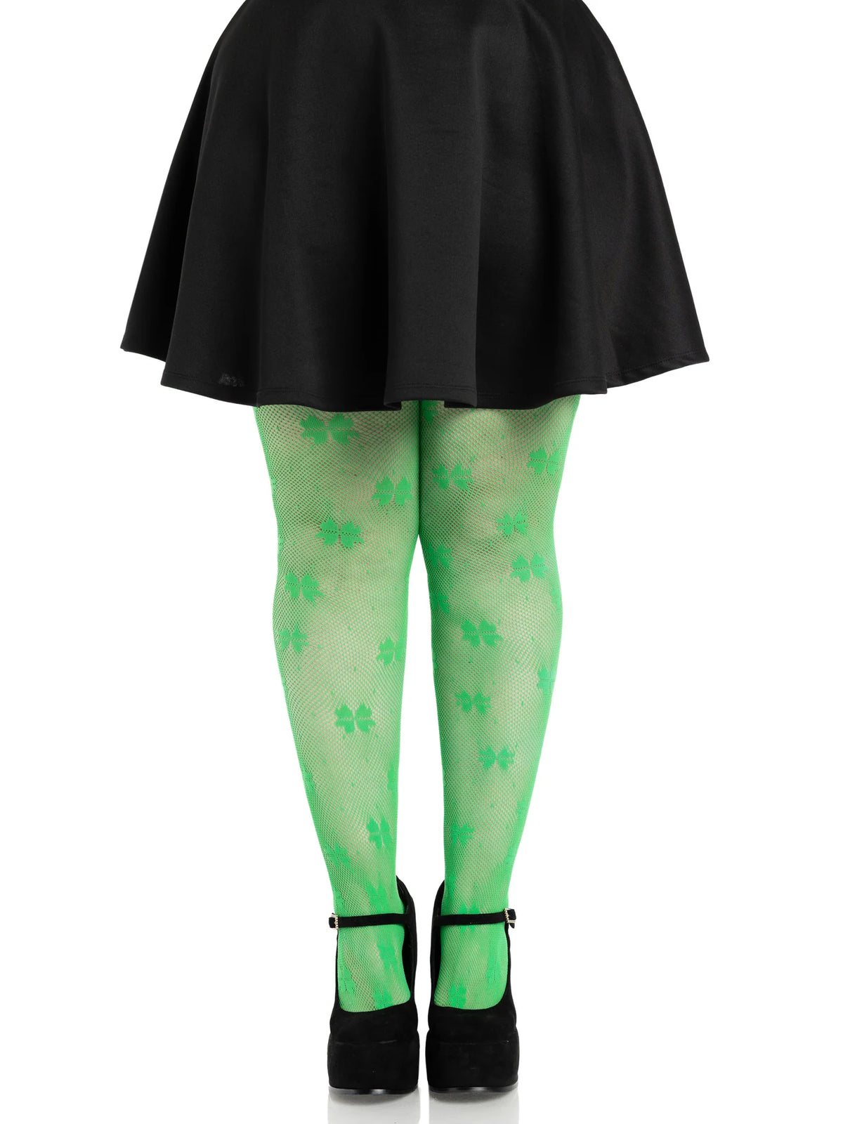 Clover Net Tights - Plus Size